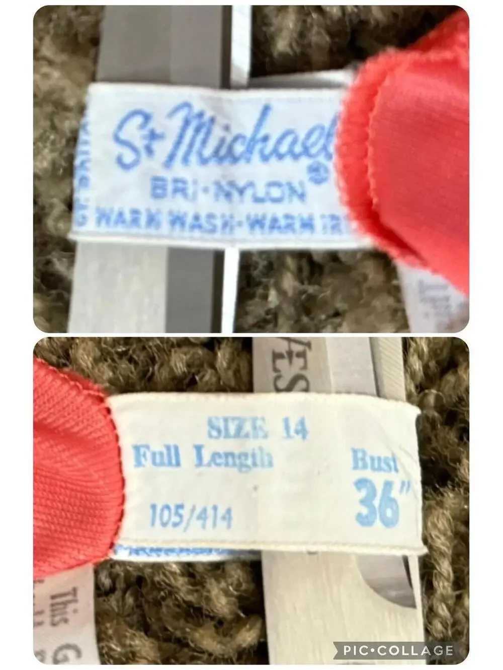 Vintage 1960's Coral Lacy Slip Dress from St. Michael of Britian size 36